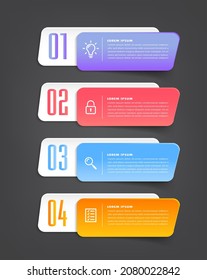 plantilla moderna de cuadro de texto, banner de infografía 