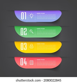 plantilla moderna de cuadro de texto, banner de infografía 