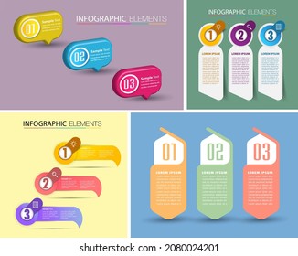 plantilla moderna de cuadro de texto, banner de infografía 