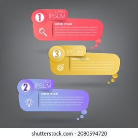 plantilla moderna de cuadro de texto, banner de infografía 