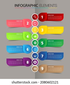 modern text box template, infographics banner 