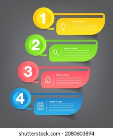 modern text box template, infographics banner 