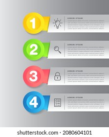 modern text box template, infographics banner 