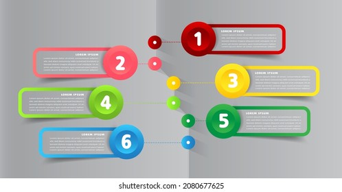 modern text box template, infographics banner 