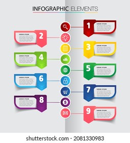 modern text box template, infographics banner 