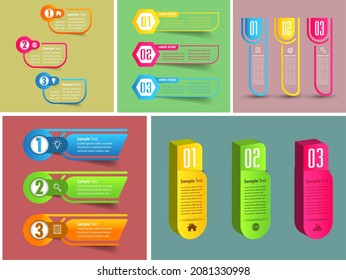 modern text box template, infographics banner 