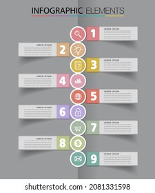 modern text box template, infographics banner 