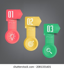modern text box template, infographics banner 