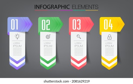 modern text box template, infographics banner 