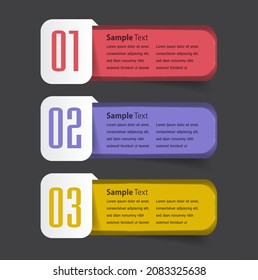 plantilla moderna de cuadro de texto, banner de infografía 