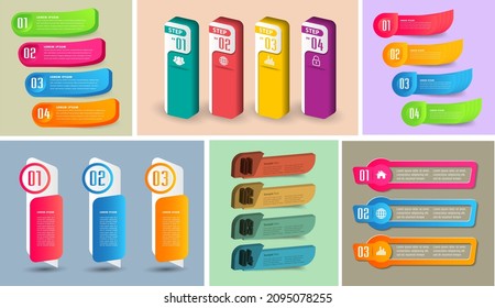 modern text box template, infographics banner 