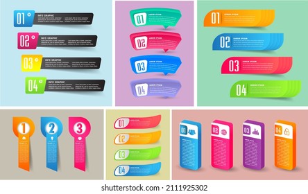 moderne Textbox-Vorlage, Infografik-Banner 