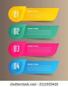 plantilla moderna de cuadro de texto, banner de infografía 