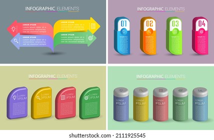 moderne Textbox-Vorlage, Infografik-Banner 