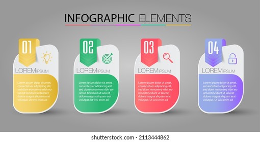 plantilla moderna de cuadro de texto, banner de infografía 