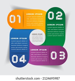 plantilla moderna de cuadro de texto, banner de infografía