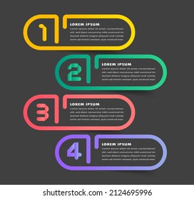 moderne Textbox-Vorlage, Infografik-Banner