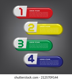 plantilla moderna de cuadro de texto, banner de infografía