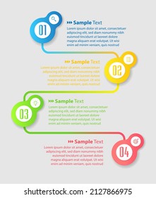 modern text box template, infographics banner 