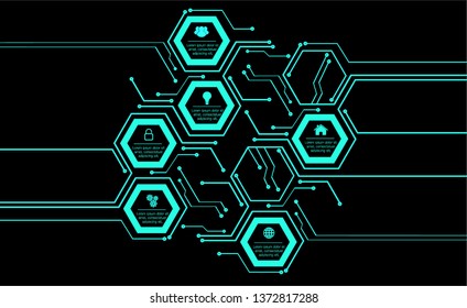modern text box template for website computer graphic technology, banner infographics.