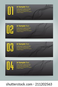 modern text box template for website and graphic, number.