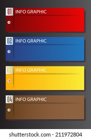 modern text box template for website and graphic, numbers, icon. 