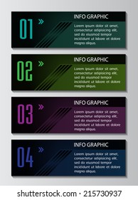 modern text box template for website graphic and business, numbers. 