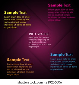 modern text box template for website graphic, computer and technology.