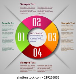 Colorful Modern Cycle Text Box Template Stock Vector (Royalty Free ...