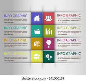 modern text box template for website computer graphic and internet, numbers. 