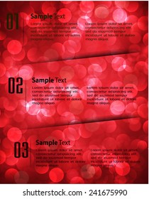 modern text box template for website computer graphic and internet, numbers. Defocused Light, Flickering Lights, Vector abstract festive background