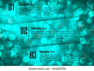 modern text box template for website computer graphic and internet, numbers. Defocused Light, Flickering Lights, Vector abstract festive background