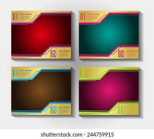 modern text box template for website computer graphic technology and internet, numbers. 