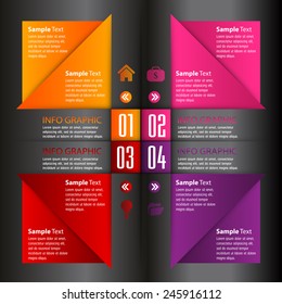 modern text box template for website computer graphic technology and internet, numbers.