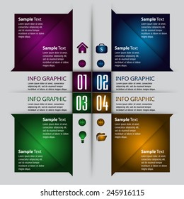 modern text box template for website computer graphic technology and internet, numbers.