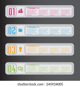 modern text box template for website computer graphic technology and internet, numbers.