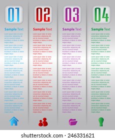 modern text box template for website computer graphic technology and internet, numbers.