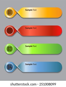 modern text box template for website computer graphic and internet, numbers. label. 