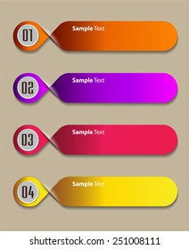 modern text box template for website computer graphic and internet, numbers. label. 