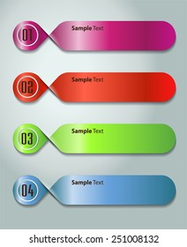 modern text box template for website computer graphic and internet, numbers. label. 