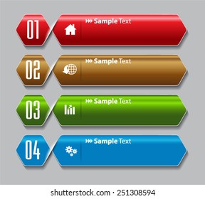 modern text box template for website computer graphic and internet, numbers. label