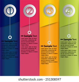 modern text box template for website computer graphic and internet, numbers. label