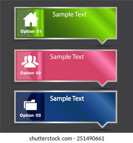 modern text box template for website computer graphic and internet, numbers. label. 