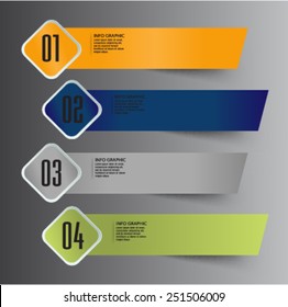 modern text box template for website computer graphic and internet, numbers. label. ribbon