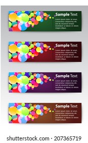 modern text box for website and business, Colorful Defocused Light, Flickering Lights background.