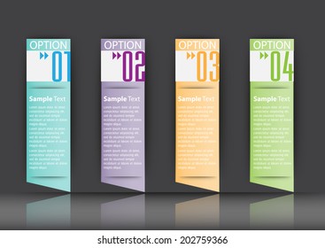 modern text box for website and graphic, numbers.