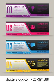 modern text box for website graphic and business, numbers, icon. 