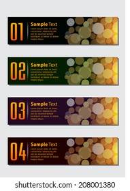 modern text box for website graphic and business, numbers, icon. 