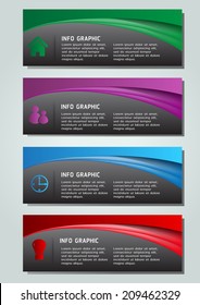 modern text box for website graphic and business, numbers, icon. 