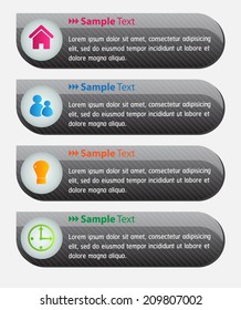 Modern text box for website and graphic.